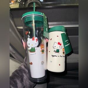 Hello kitty x Starbucks tumbler bundle